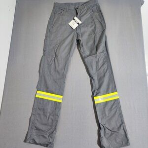 Crude Workwear Pants men's sz W34/L38 grey extra long flame resistant NWT